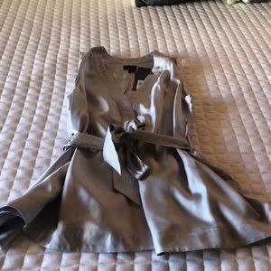 Banana Republic silver sleeveless top. Size M